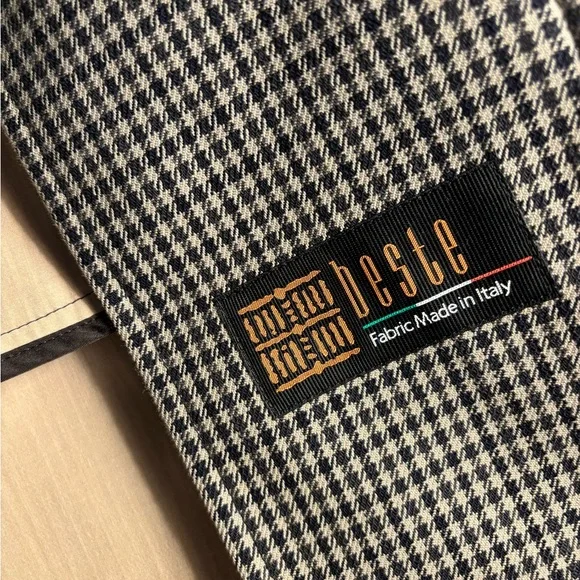 J. Crew Men's Black and Gray Trench Coat - Picture 4 of 8